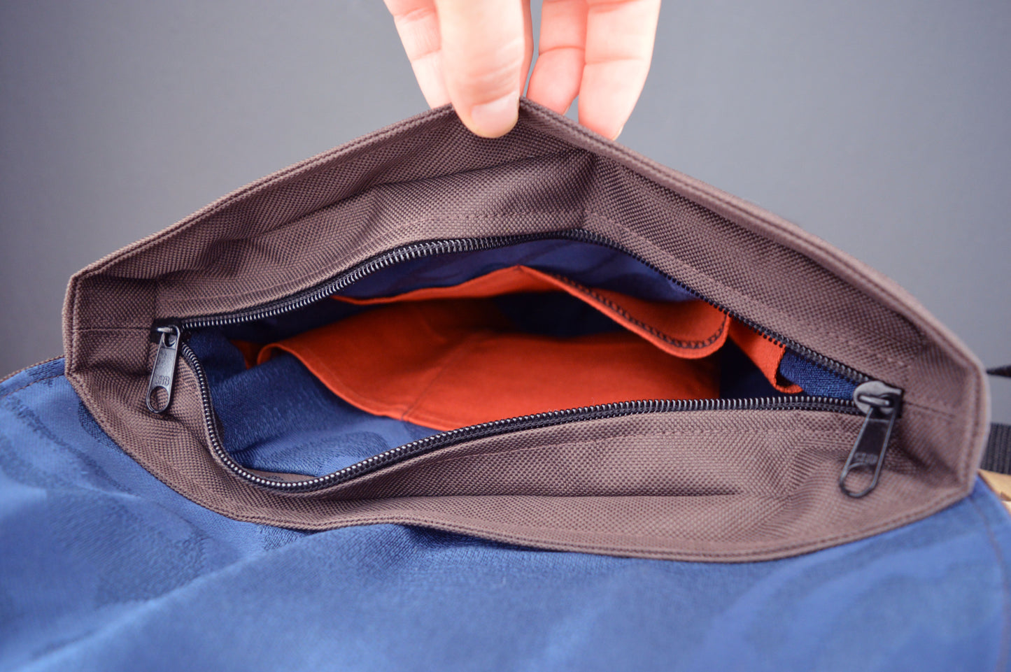 Backpack brown hipster backpack rucksack cycling bag everyday small mini vegan backpack dark chocolate brown bag OOAK magic mushroom