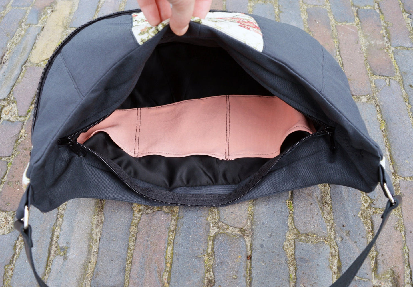 Brocade purse simple expandable large purse handbag shoulder bag canvas bag country cottage chic western style elegant everyday purse OOAK