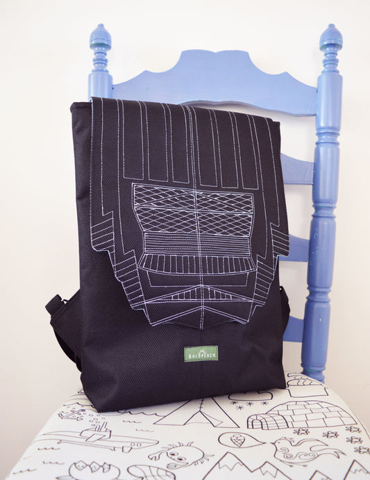 Backpack unisex waterproof water resistant cordura black hipster backpack rucksack cycling bag everyday large backpack Zurichtoren geometric