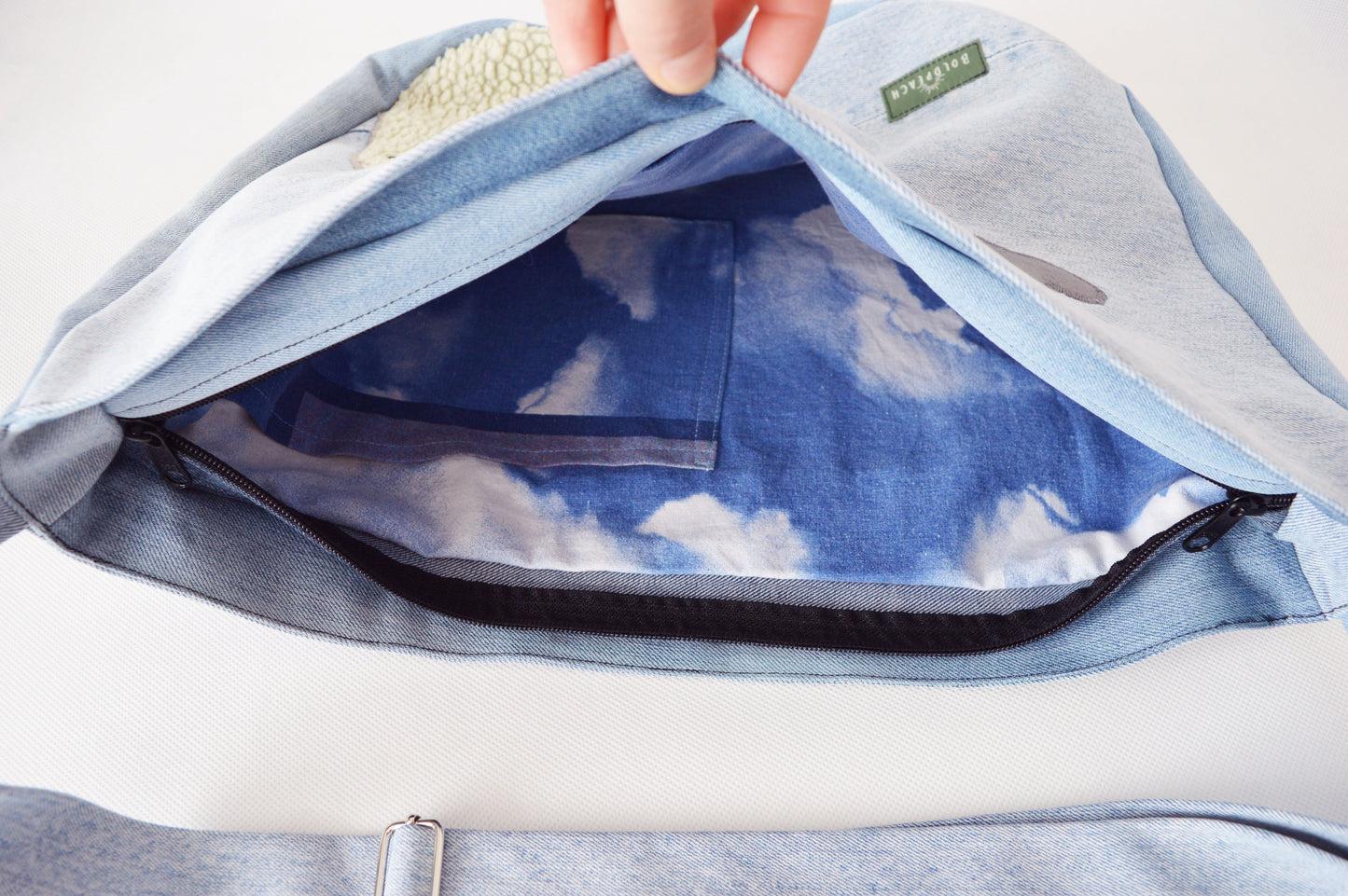 Crossbody bag bike messenger bag cycling bag applique cute kitty cat animal sweet adorable hearts bag upcycled recycled 1.1 BASIC COLLECTION