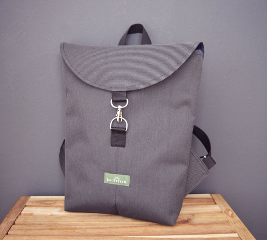 Backpack gray hipster backpack rucksack cycling bag everyday small mini backpack grey tablet backpack minimalist minimal waterproof bag