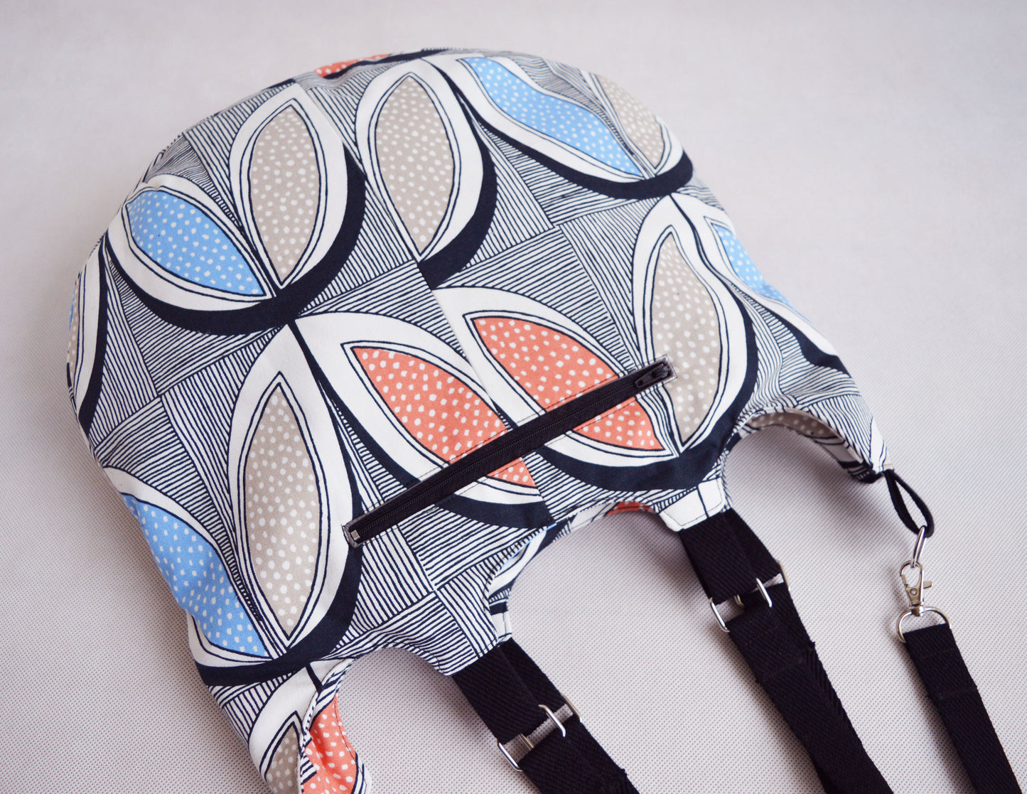 Striped tribal pattern large crossbody bag tote bag hobo bag