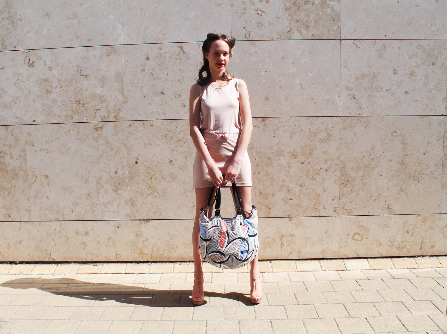 Striped tribal pattern large crossbody bag tote bag hobo bag