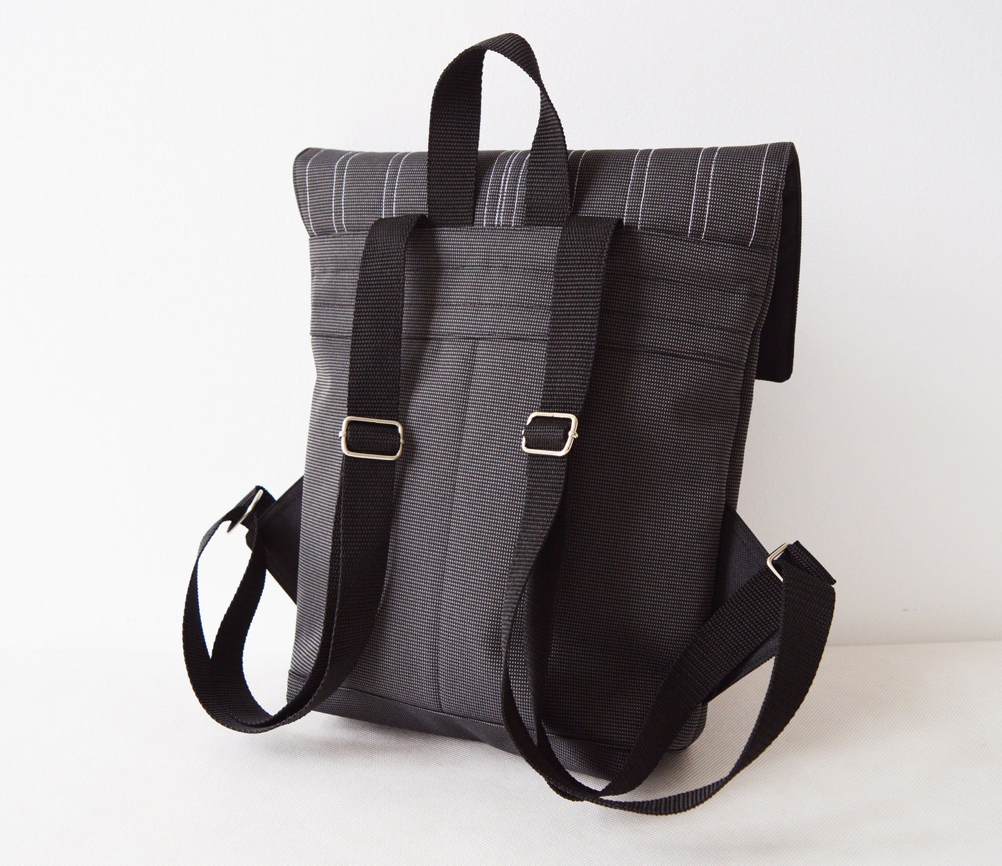 Backpack dark grey hipster backpack rucksack cycling bag waterproof small mini backpack Zurichtoren geometric simple minimalist backpack