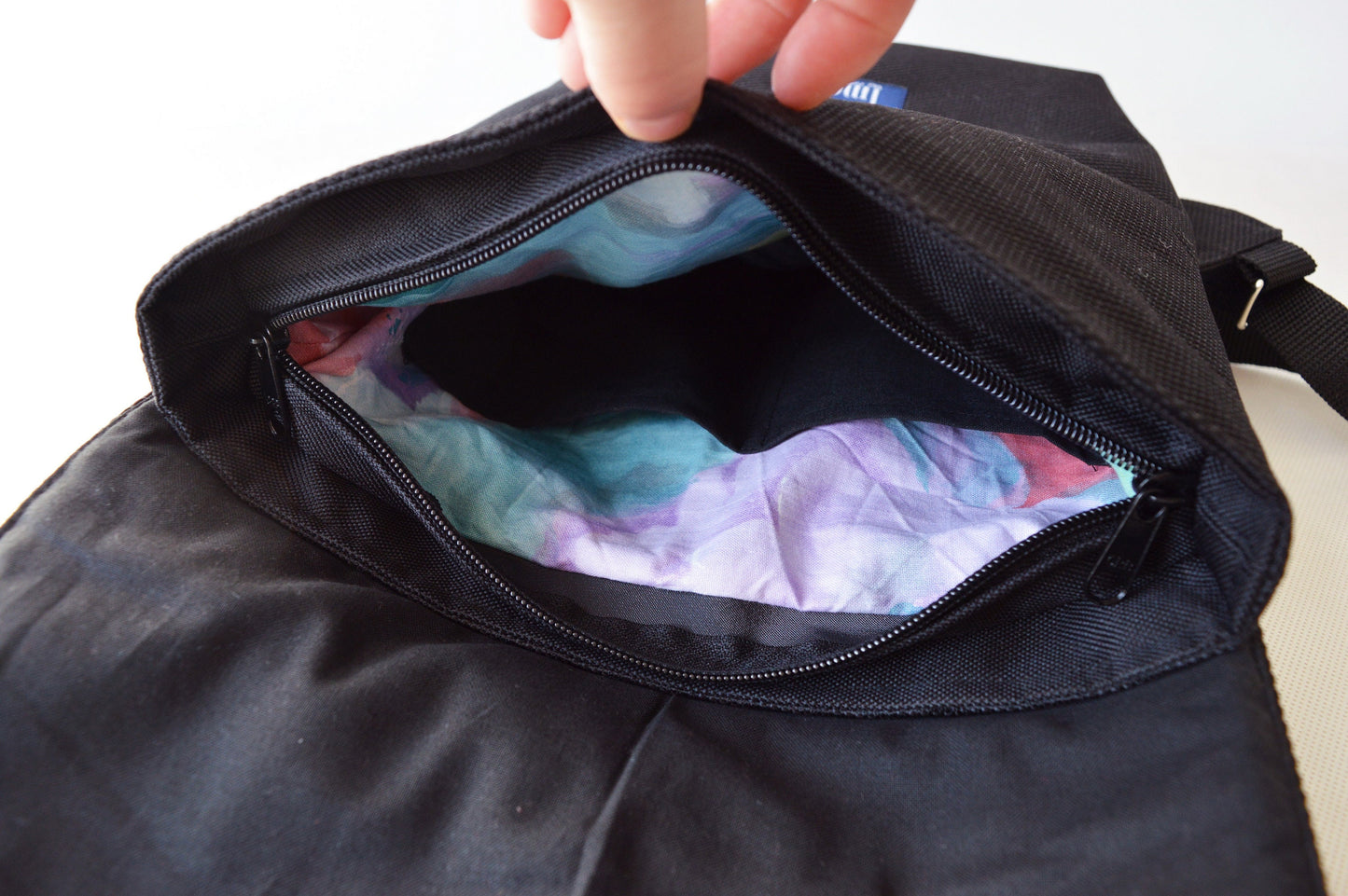 Backpack black hipster backpack rucksack cycling bag everyday small mini backpack Zurichtoren geometric simple minimal backpack carbon black