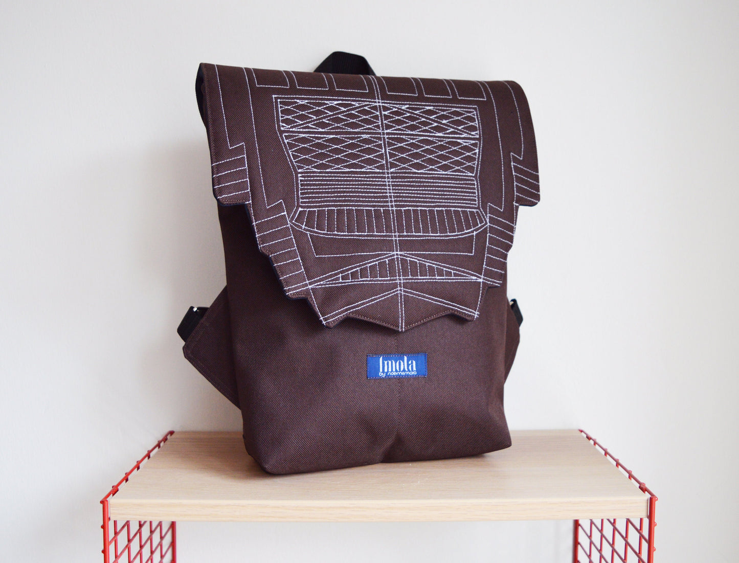 Backpack brown darkchocolate hipster backpack rucksack cycling bag waterproof small mini backpack Zurichtoren geometric simple minimal