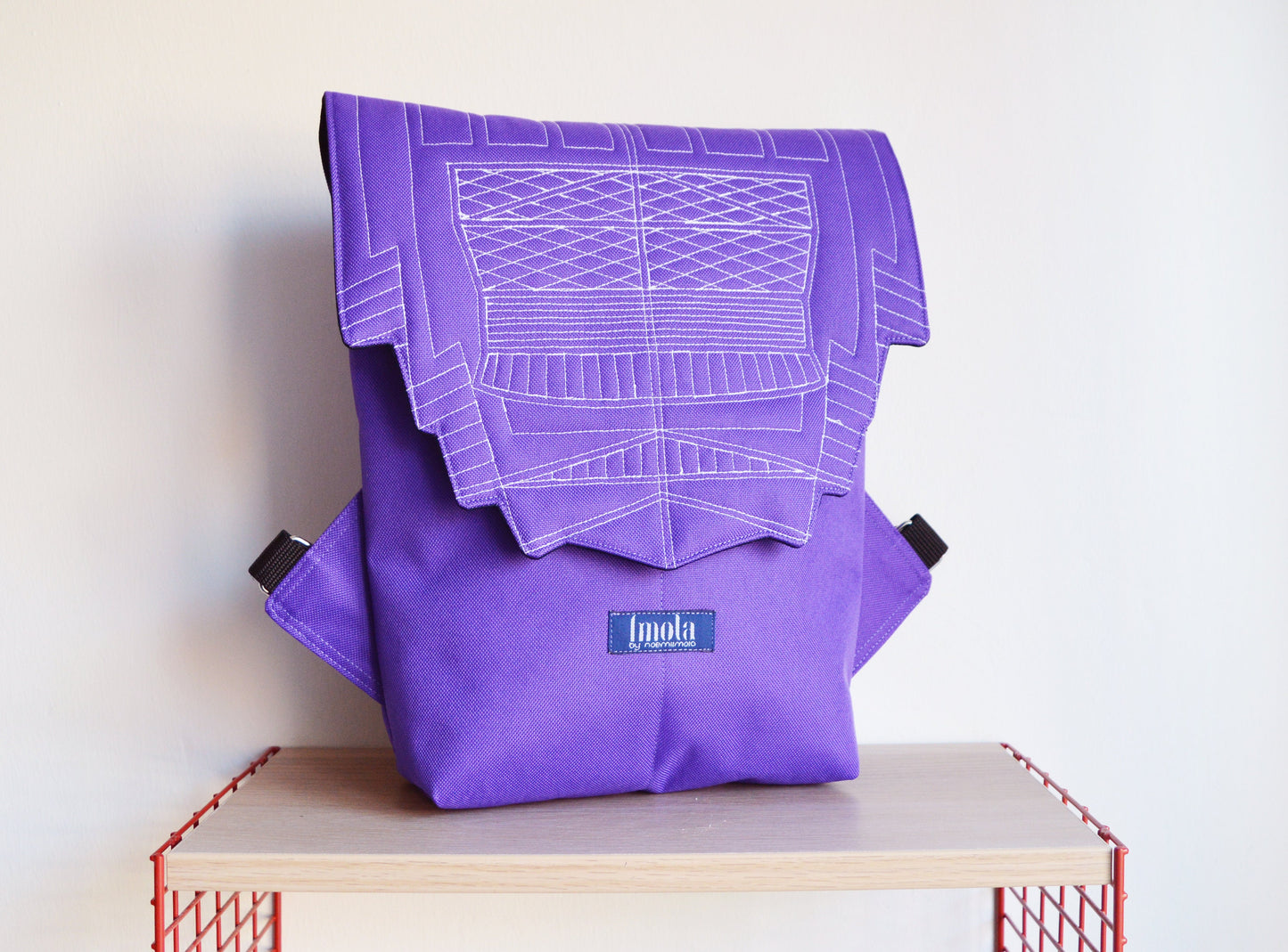 Backpack purple hipster backpack rucksack cycling bag waterproof small mini backpack Zurichtoren geometric simple backpack plum very peri