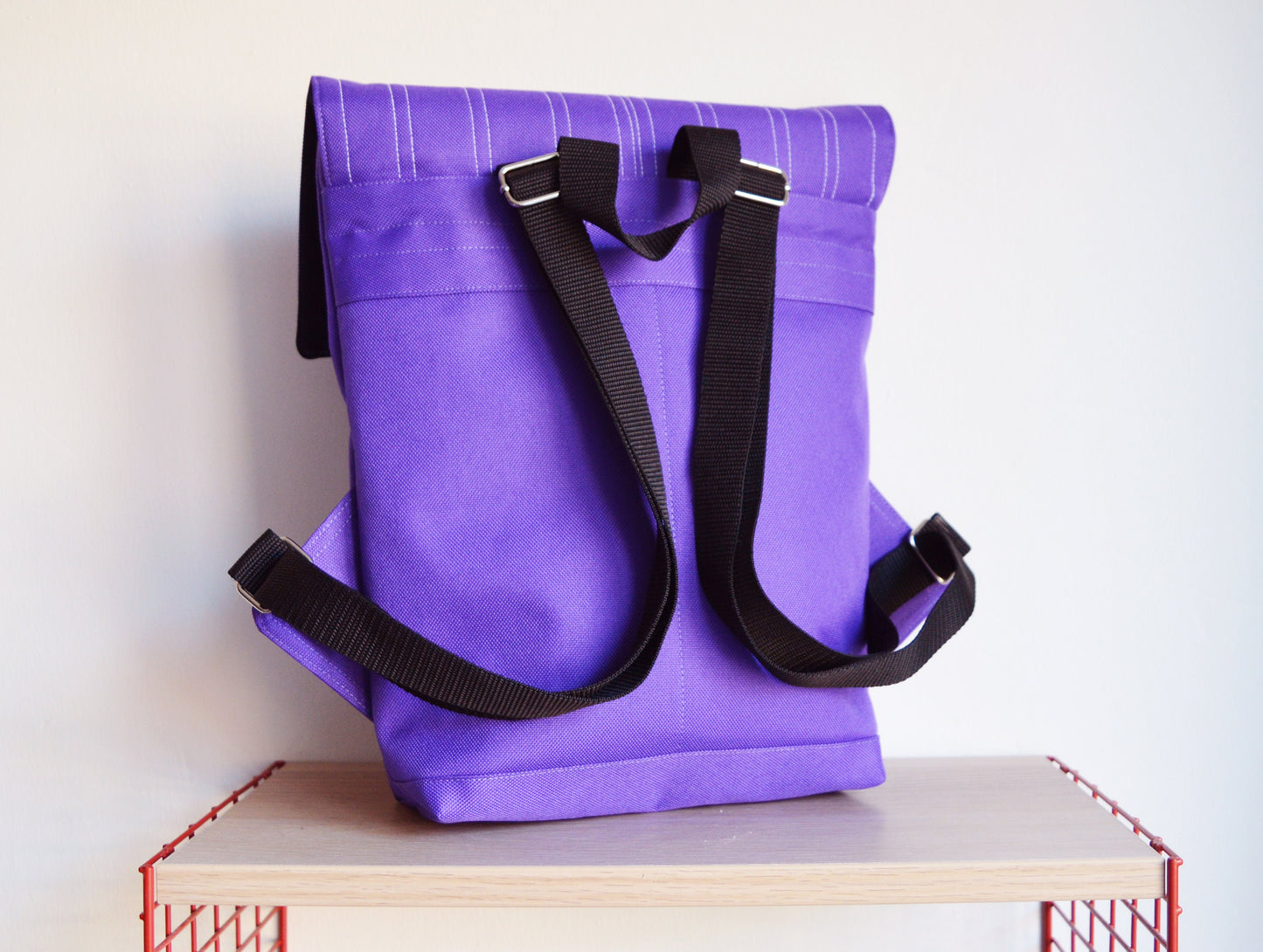 Backpack purple hipster backpack rucksack cycling bag waterproof small mini backpack Zurichtoren geometric simple backpack plum very peri