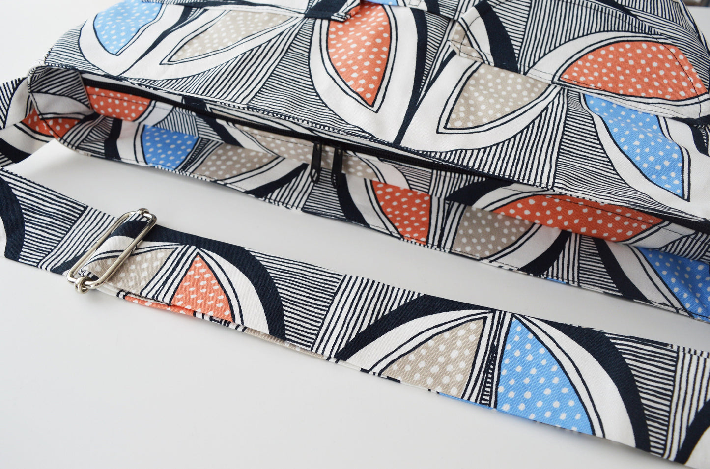 Messenger bag crossbody bag bike messenger bag canvas bag leaves striped tribal pattern shoulder bag diaper bag nappy bag roller skate bag