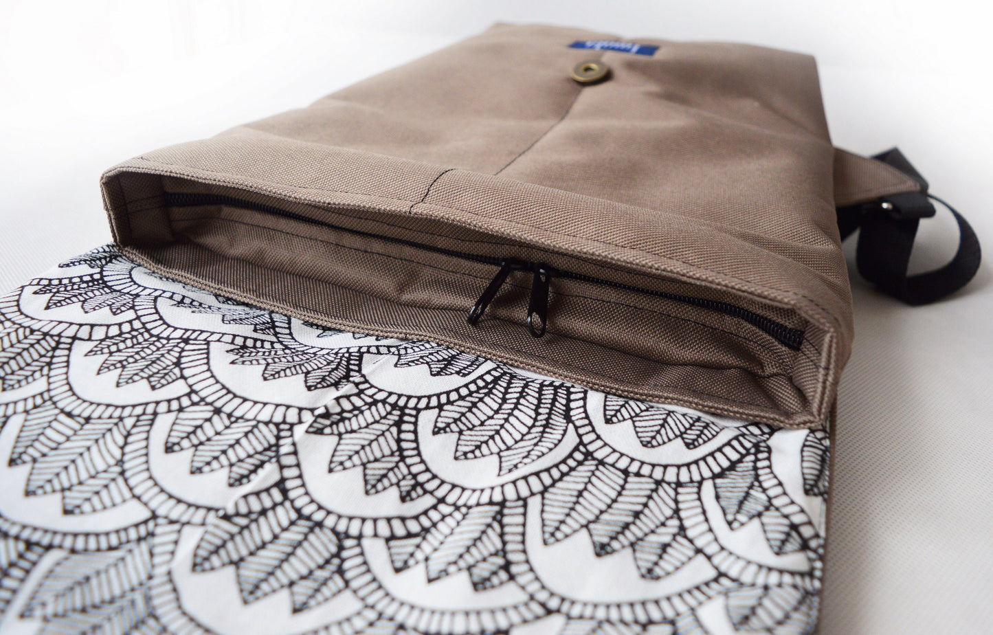 Backpack camel brown hipster backpack rucksack cycling bag waterproof small mini backpack Zurichtoren geometric simple minimal brownish bag