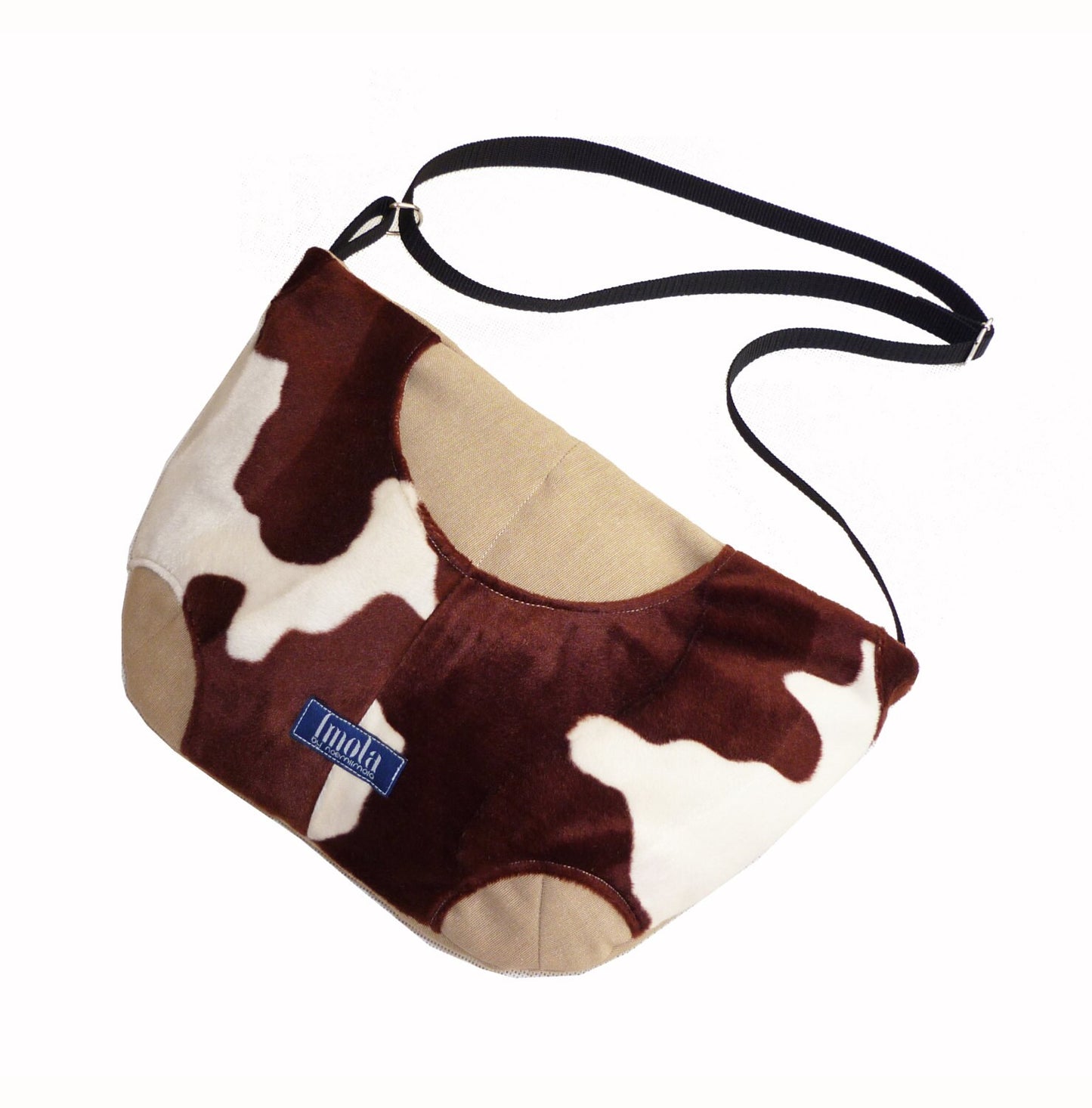 Faux fur cow pattern purse crossbody bag concealed carry purse country cottage chic western style