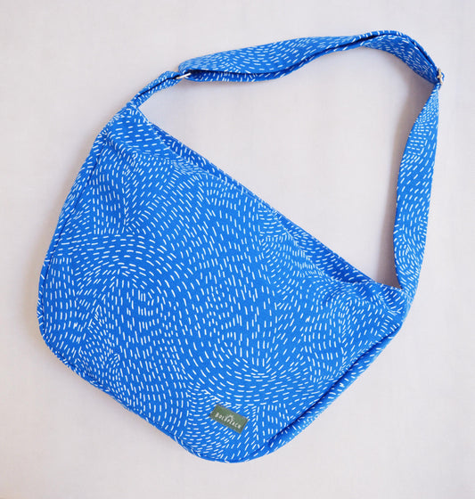 Bike crossbody bag bike messenger bag blue sky minimal minimalist simple cycling bag blue stars 1.1 BASIC COLLECTION