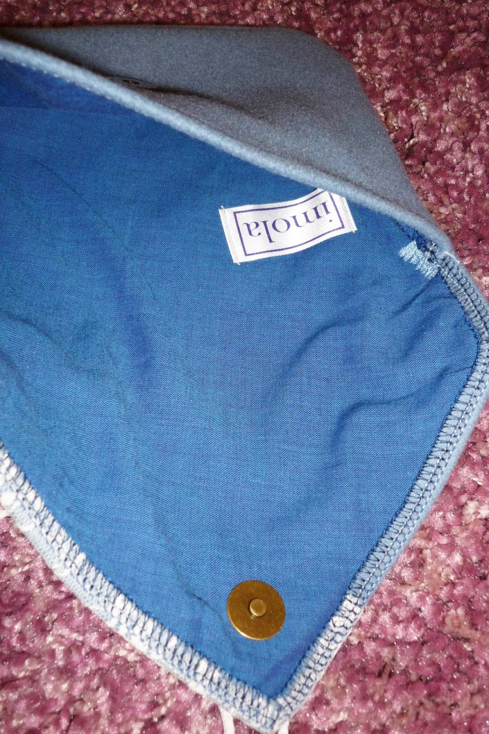 Small purse pastel blue wool bag serenity pantone purse pouch crossbody envelope purse