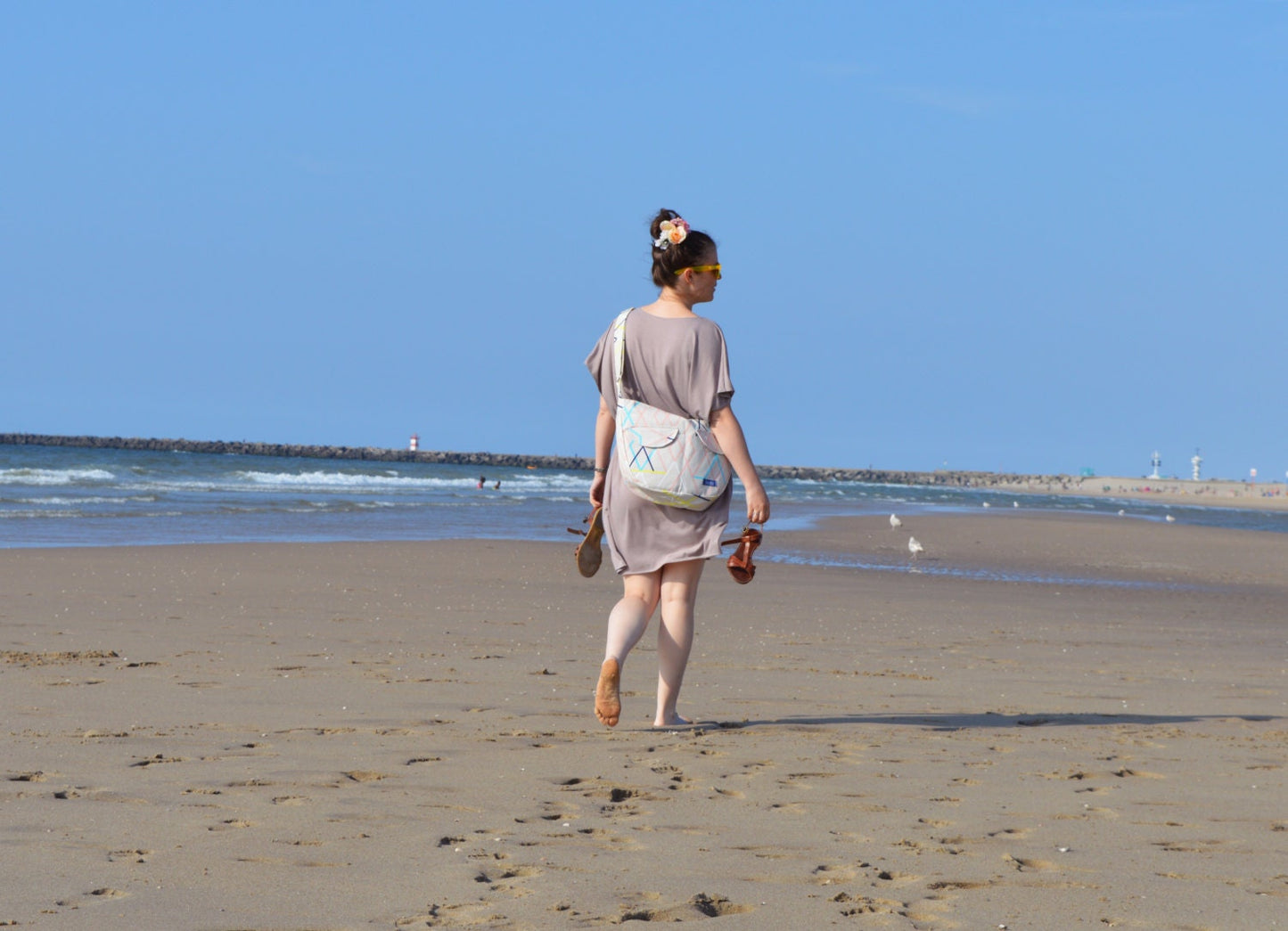 Messenger bag crossbody bag bike messenger bag canvas bag leaves striped tribal pattern shoulder bag diaper bag nappy bag roller skate bag