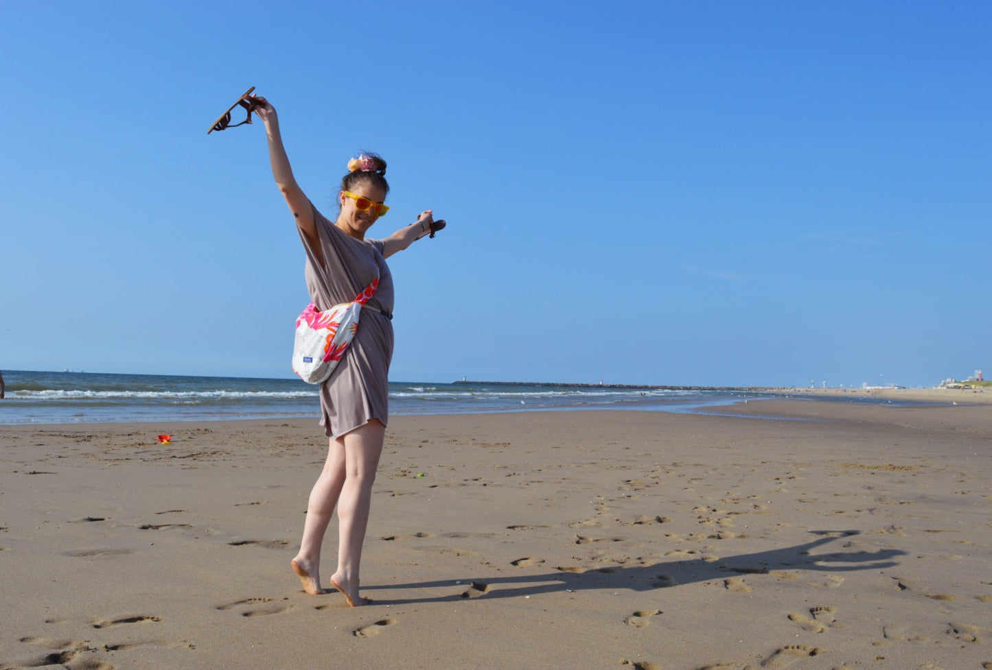 Bike crossbody bag bike messenger bag cycling bag applique cute kitty cat animal ice cream muffin sweet adorable gray 1.1 BASIC COLLECTION