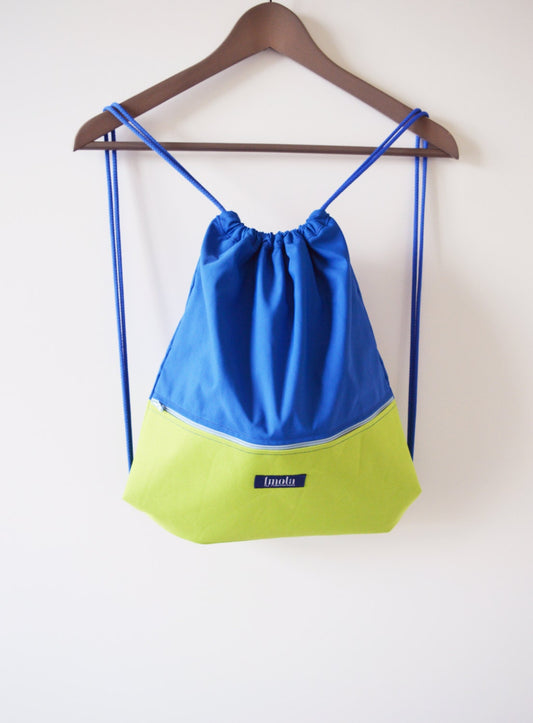 Summer gym bag backpack beach bag festival bag water resistant waterproof color block neon hipster colorful minimalist backpack greenery