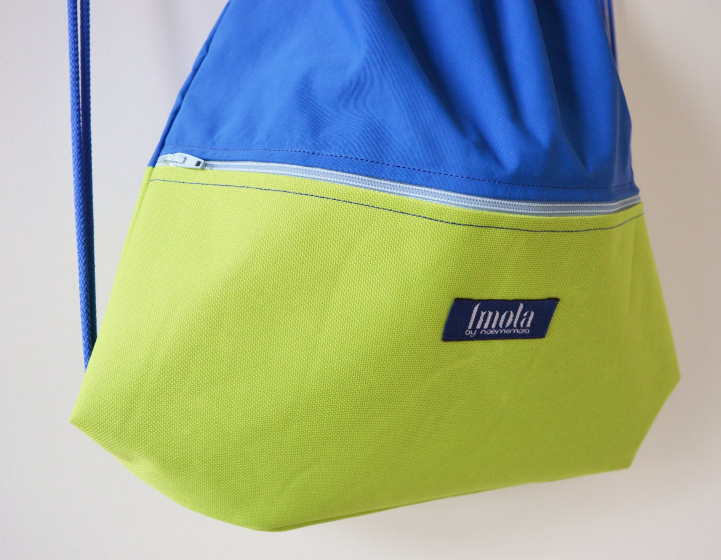 Summer gym bag backpack beach bag festival bag water resistant waterproof color block neon hipster colorful minimalist backpack greenery